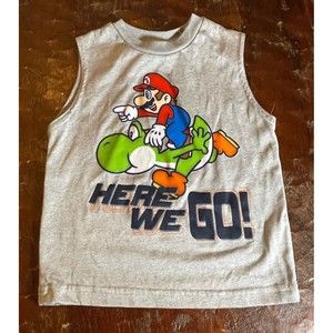 Super Mario Bros Tank Top Nintendo 2018 Boys Kids 4/5